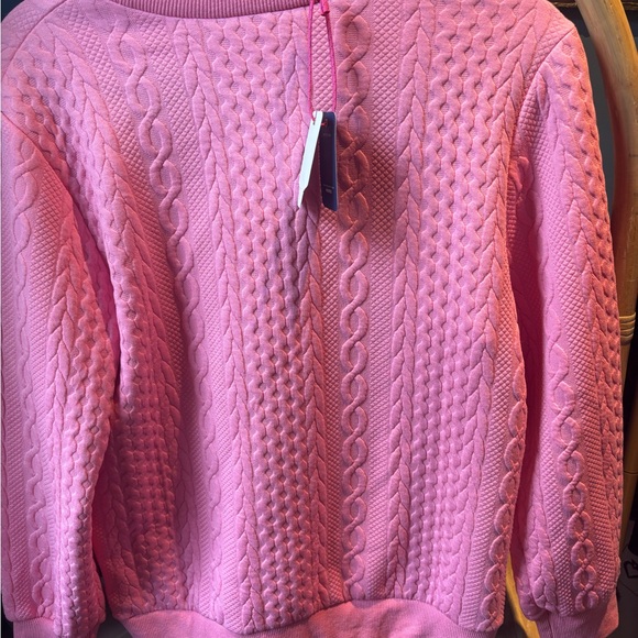 Pink Cable Knit Sweater with Festive Embroidery‎ - Picture 6 of 6